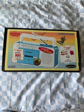 Stranger Things Season 4 Crosley CT102A Cassette Player Recorder Bluetooth